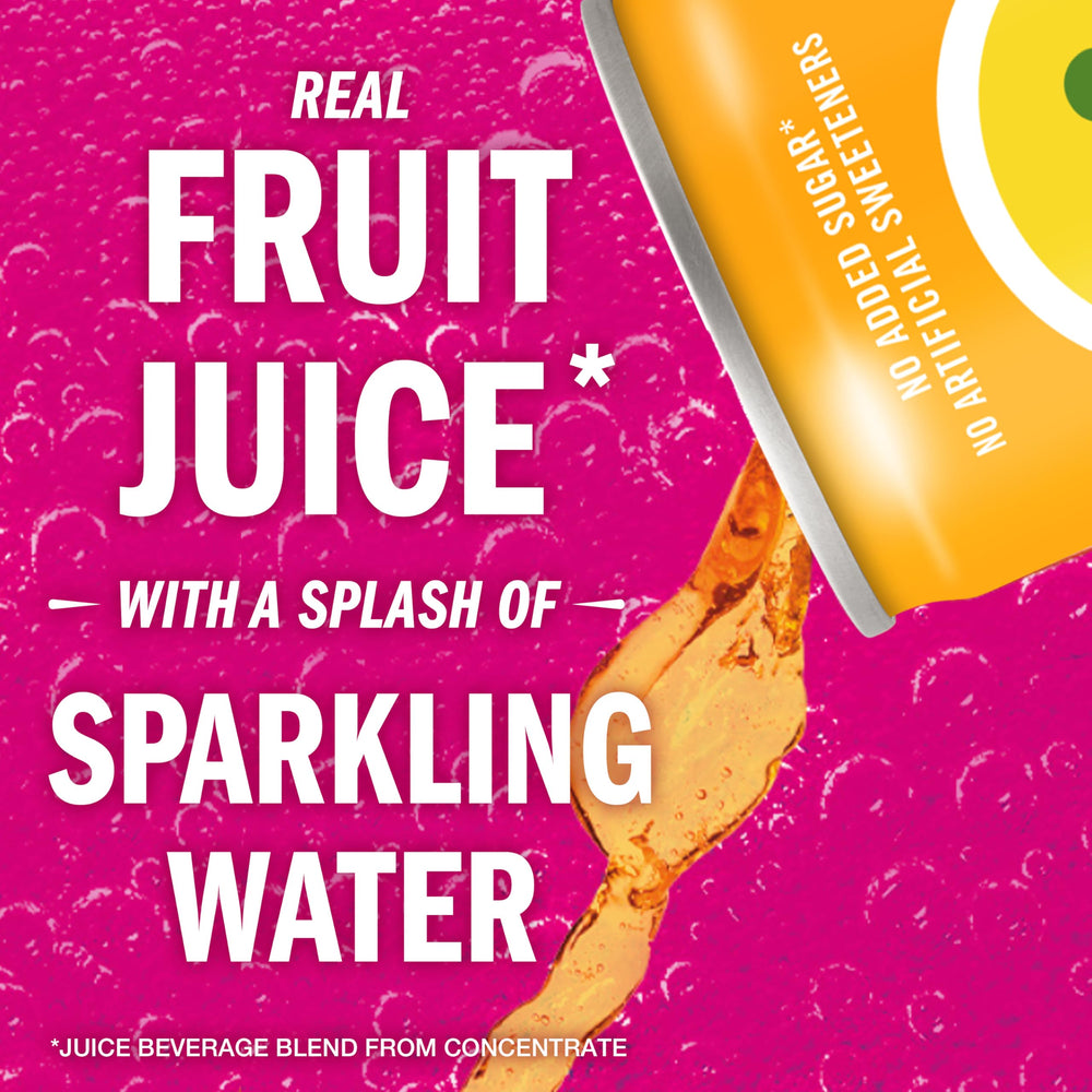 Close-up of IZZE Pineapple Sparkling Juice label.