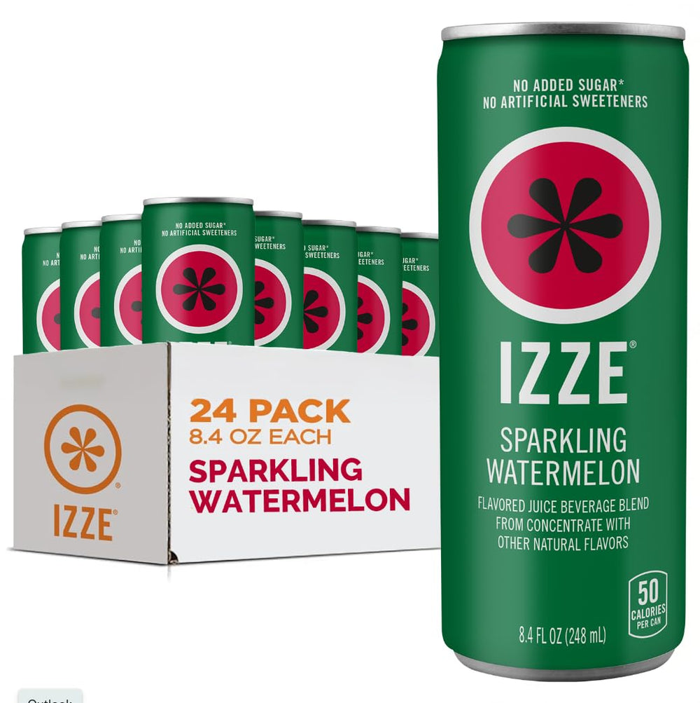 IZZE Sparkling Watermelon can with real fruit juice and refreshing fizz.