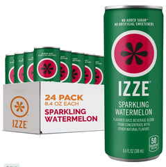 IZZE Sparkling Watermelon can with real fruit juice and refreshing fizz.