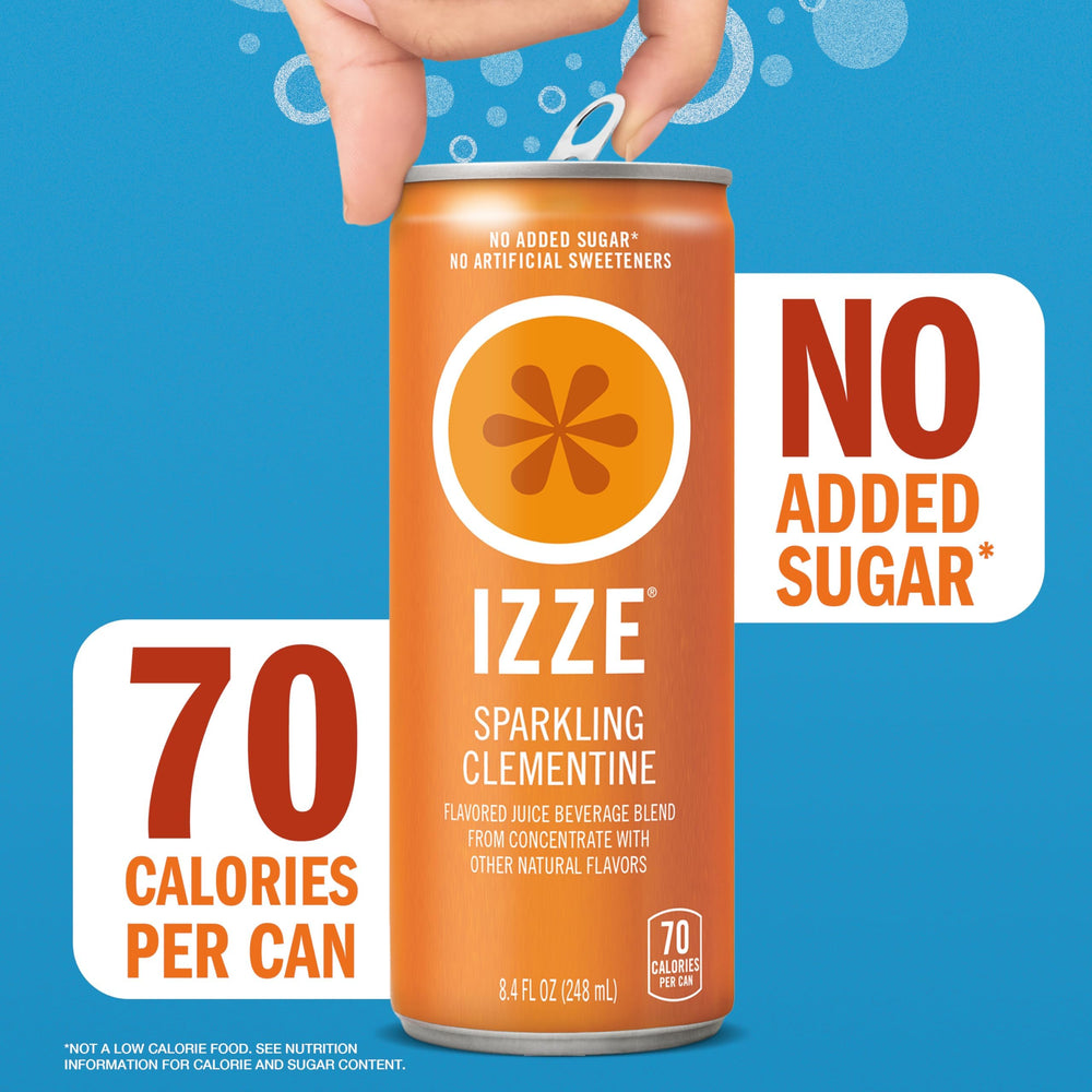 IZZE Sunset 24-pack exterior image shows convenient multipack for parties and celebrations