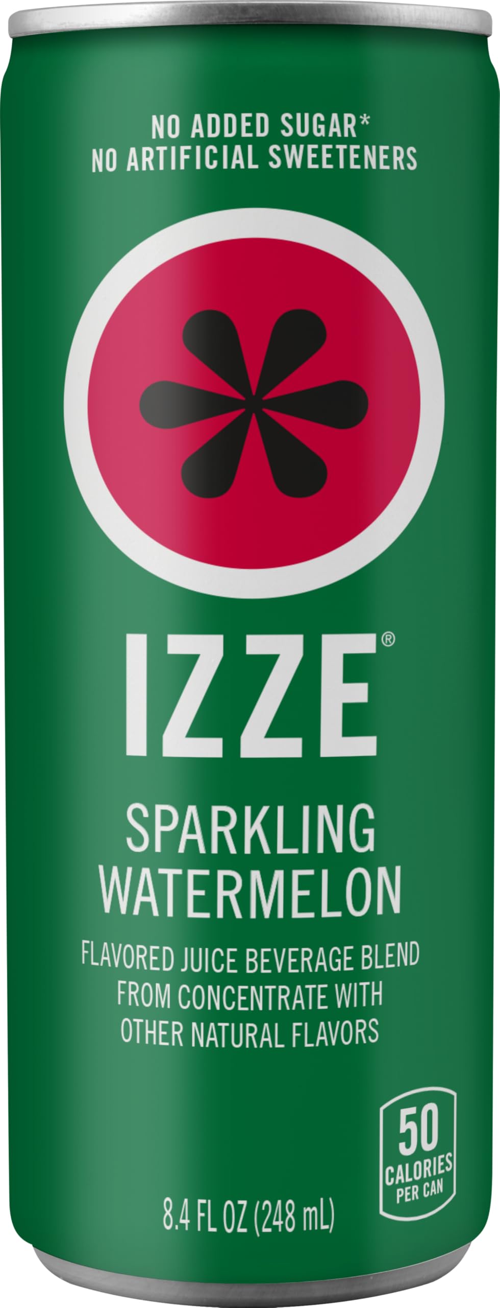 IZZE Watermelon fizz stream showing vibrant bubbles and aroma.
