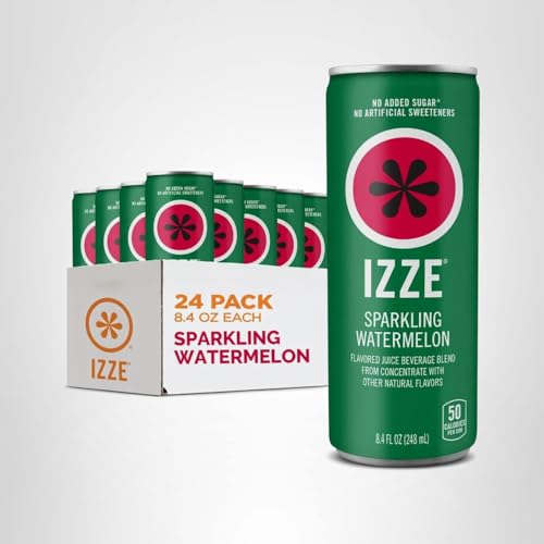 IZZE Watermelon ice-cold can ready to pour over ice.
