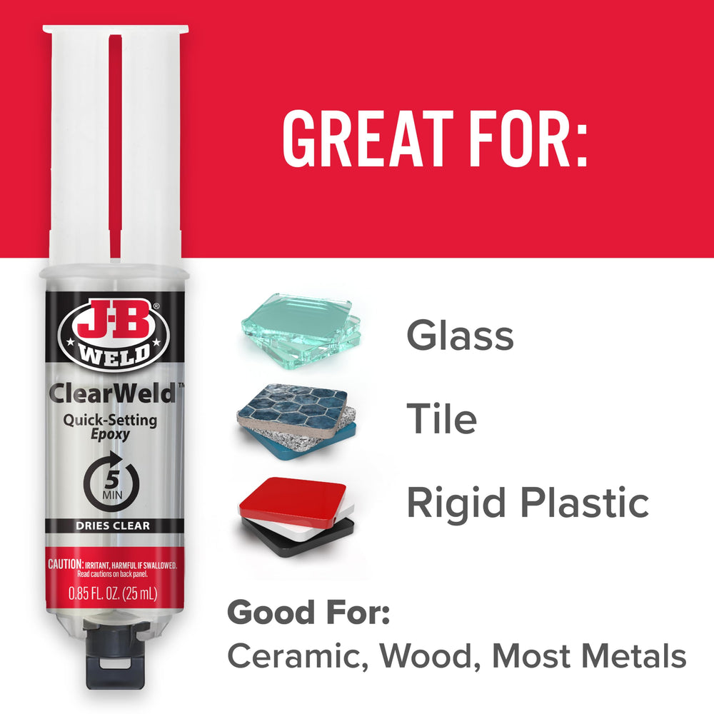 Versatile for tile, wood, metal and most plastics surfaces.