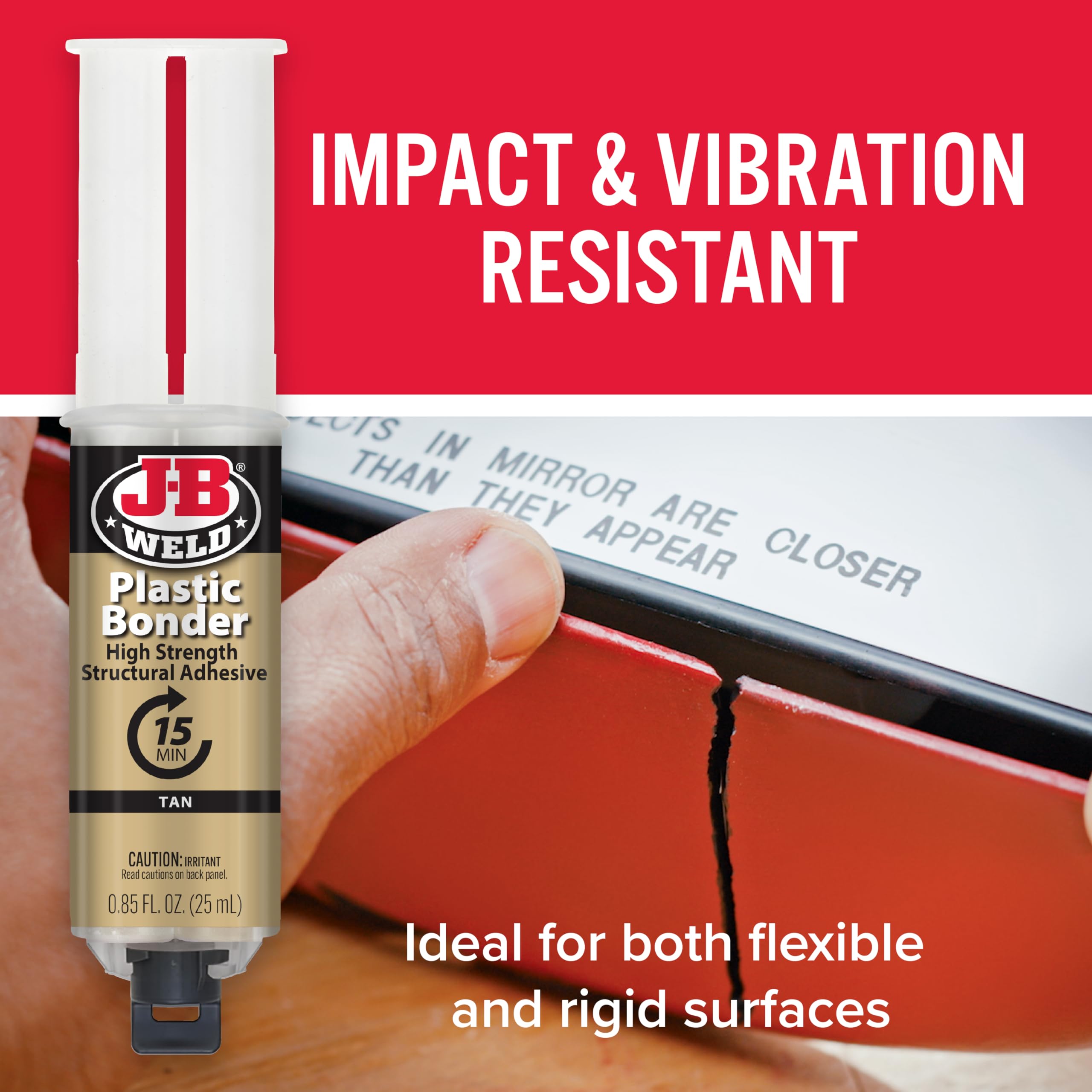 J-B Weld Plastic Bonder 1:1 mix simplifies DIY repairs.
