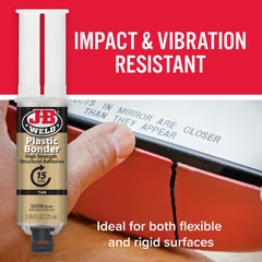 J-B Weld Plastic Bonder 1:1 mix simplifies DIY repairs.