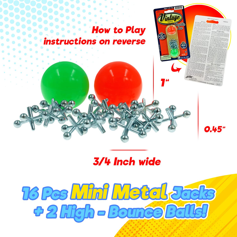 JA-RU classic jacks on tabletop suitable for kids and adults