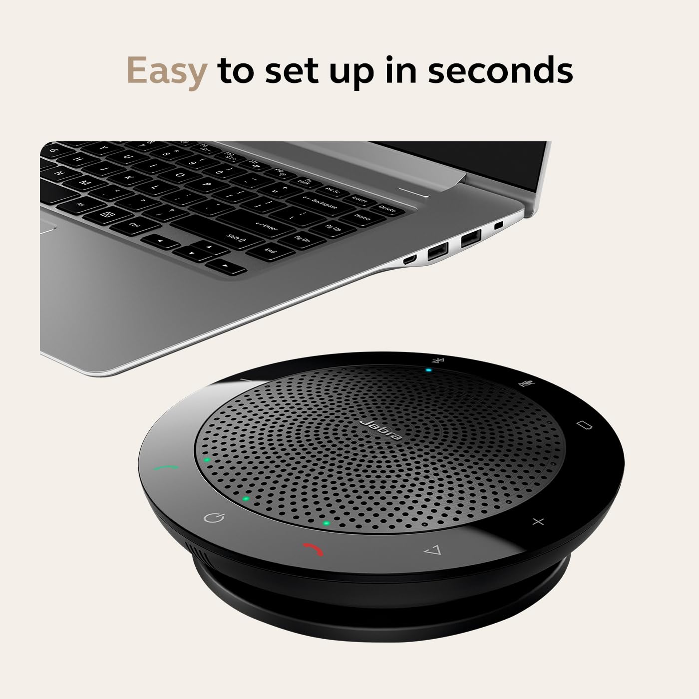 Carrying case included with the Jabra Speak 510 for safe transport