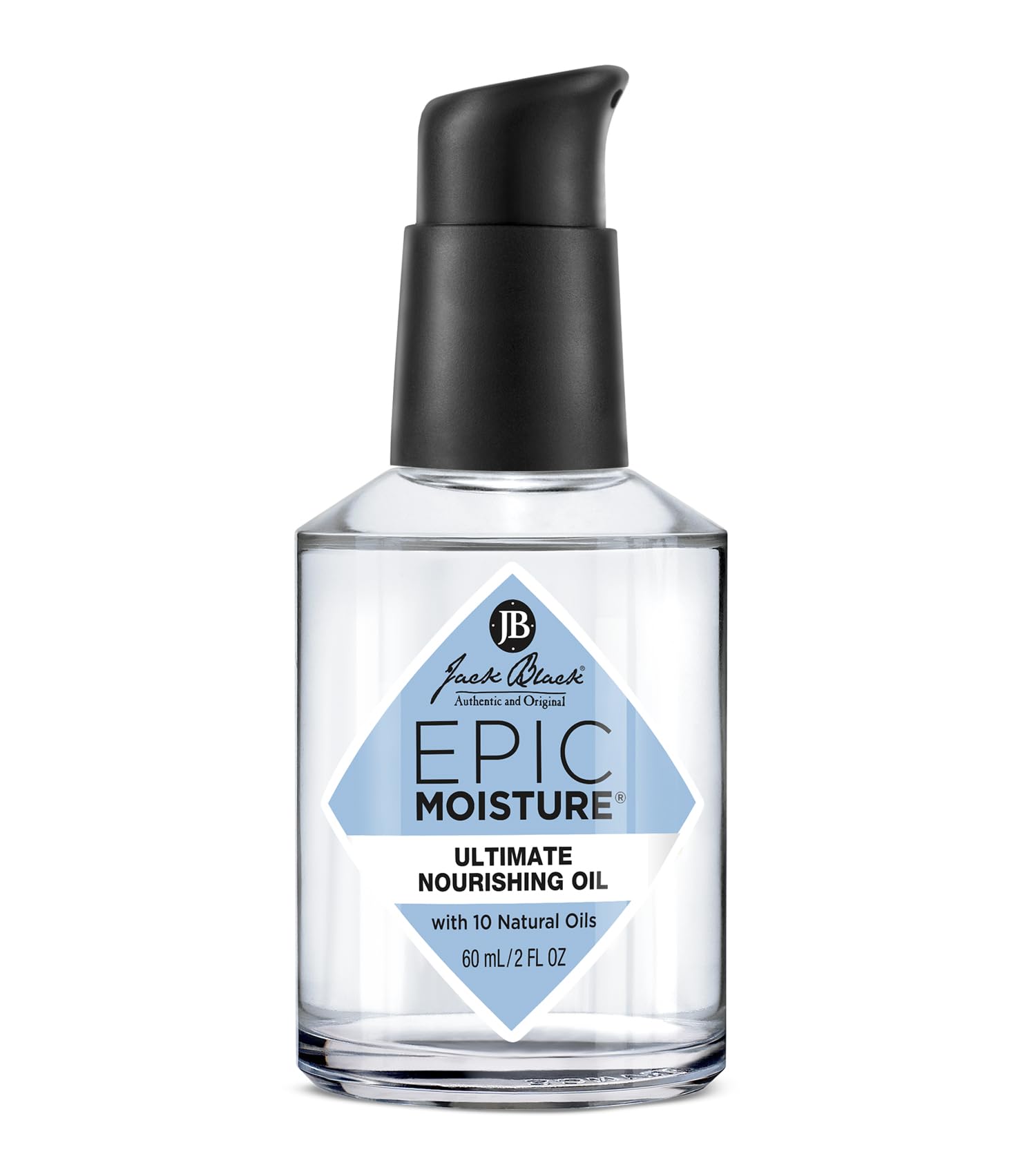 Jack Black Epic Moisture Oil bottle pour shows versatile skin hydration