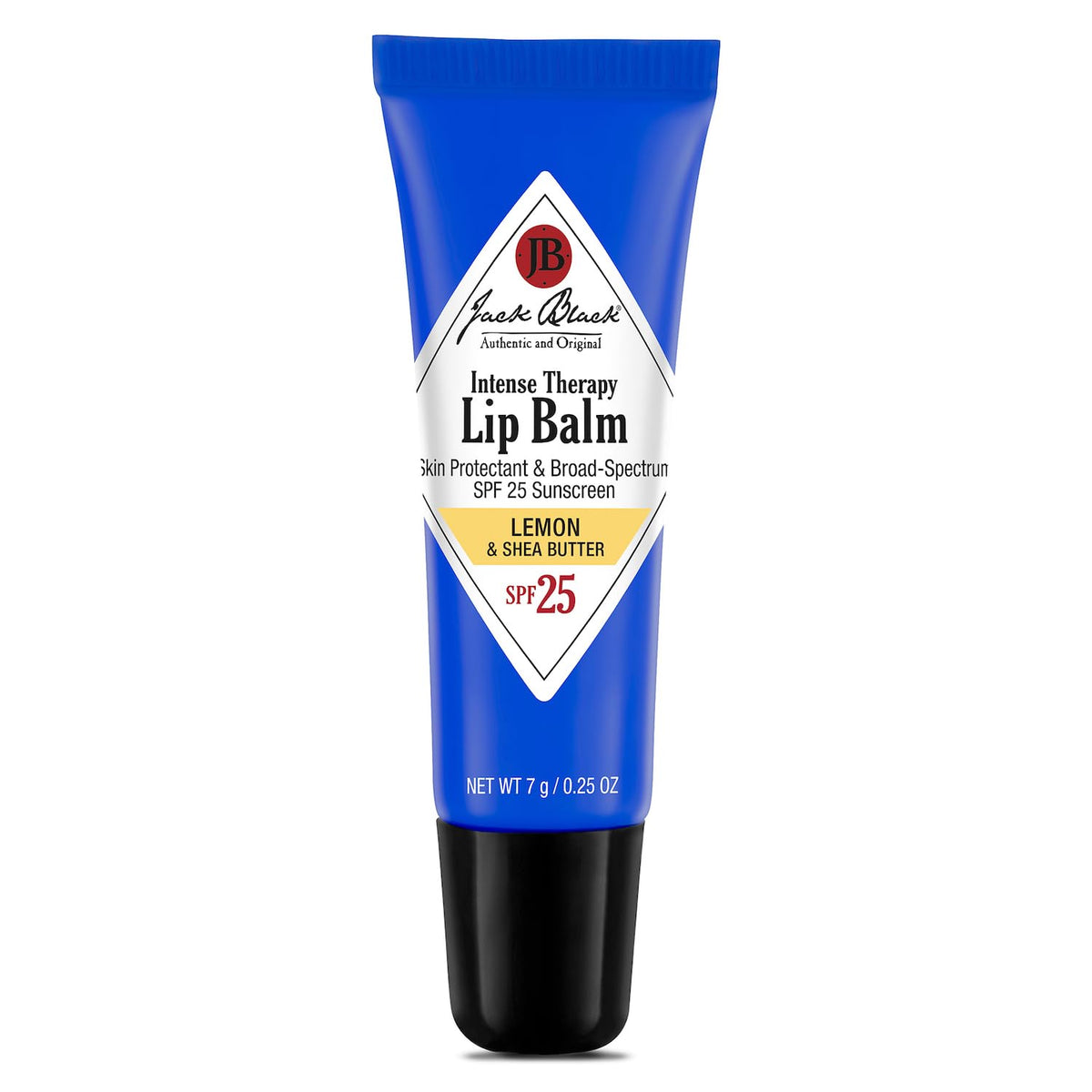 Jack Black Intense Therapy Lip Balm SPF25 lemon moisturizes and protects lips.