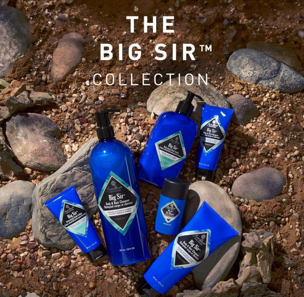 Lifestyle shot of Jack Black Pit Boss conveying sea-inspired, invigorating aroma