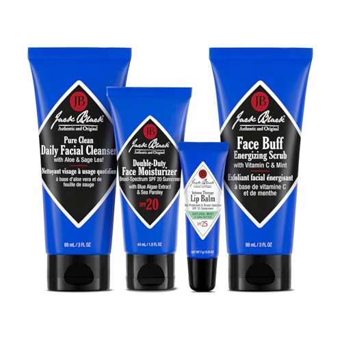 Jack Black Skin Saviors Set moisturizer SPF 20 tube for daily protection.