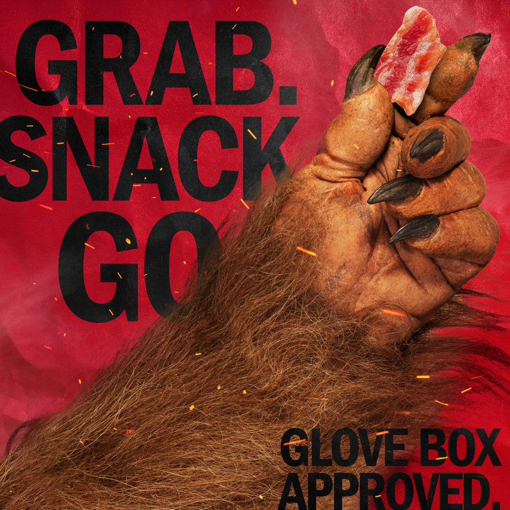 Jack Link's Bacon Jerky Portable snack—perfect for camping or travel.