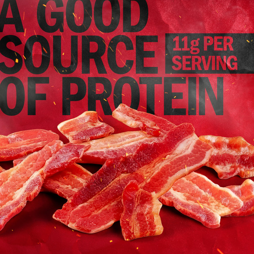 Jack Link's Bacon Jerky thick-cut bacon—bold texture and flavor.