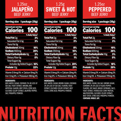 Jack Link's Jalapeño beef jerky bag with a spicy kick for on-the-go snacking.