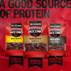 Jack Link's Variety Pack 15 bags for bulk protein at home or work.