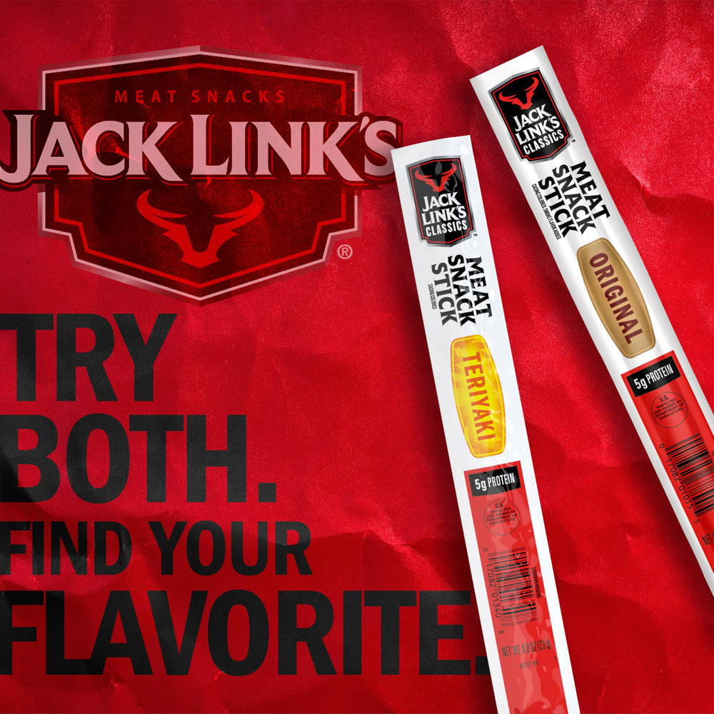 Jack Link's bulk-pack storage in pantry keeps snacks organized.