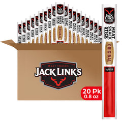 Jack Link's Classics Original pack of 20 sticks on display for on-the-go protein.