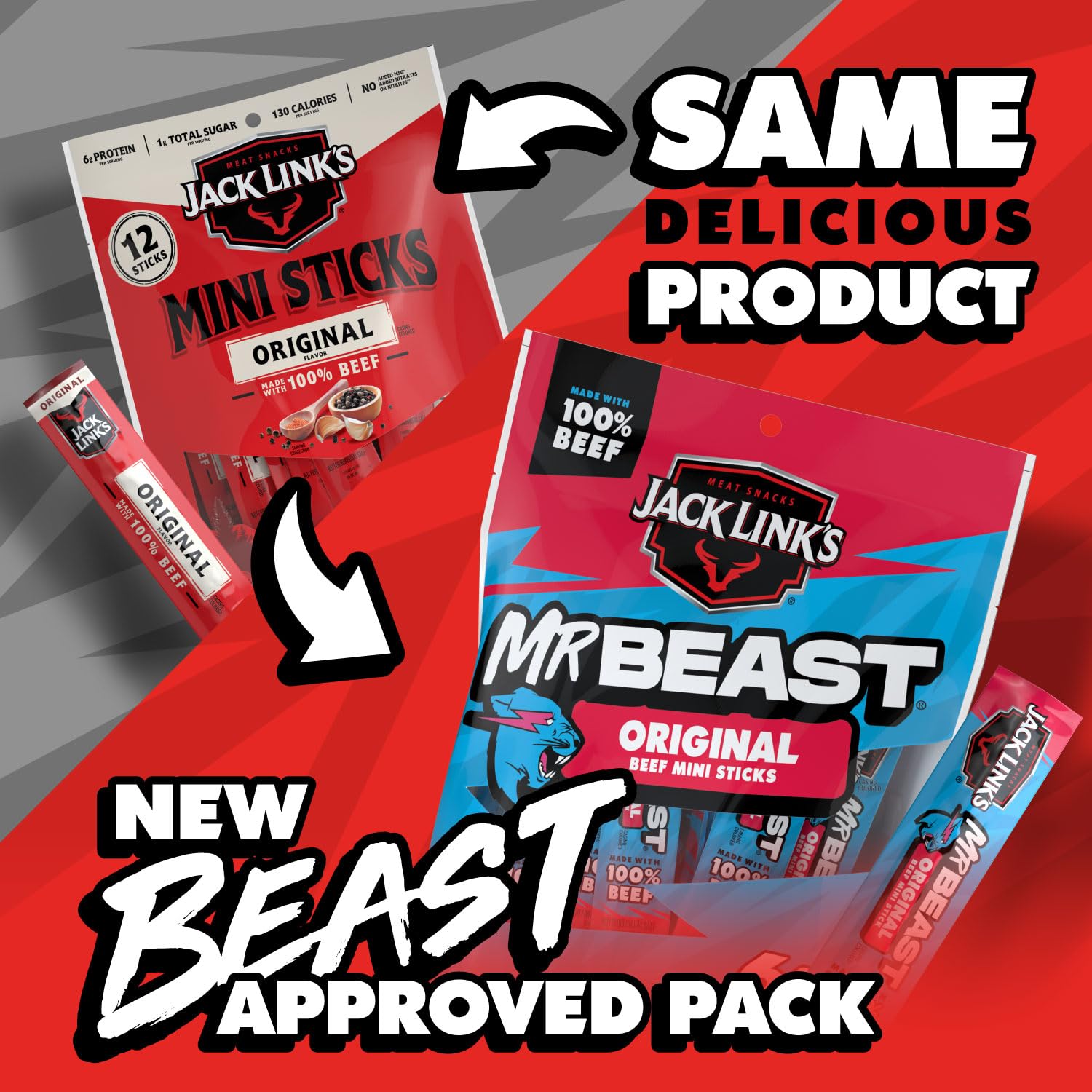 Beefy flavor and convenient packaging suitable for field trips.