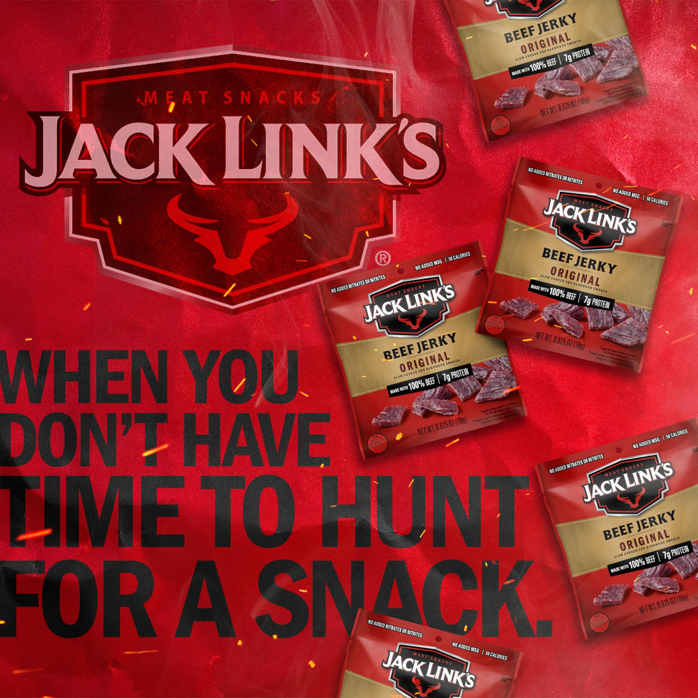 Jack Link's Original Beef Jerky lunchbox-ready bag for school or work.