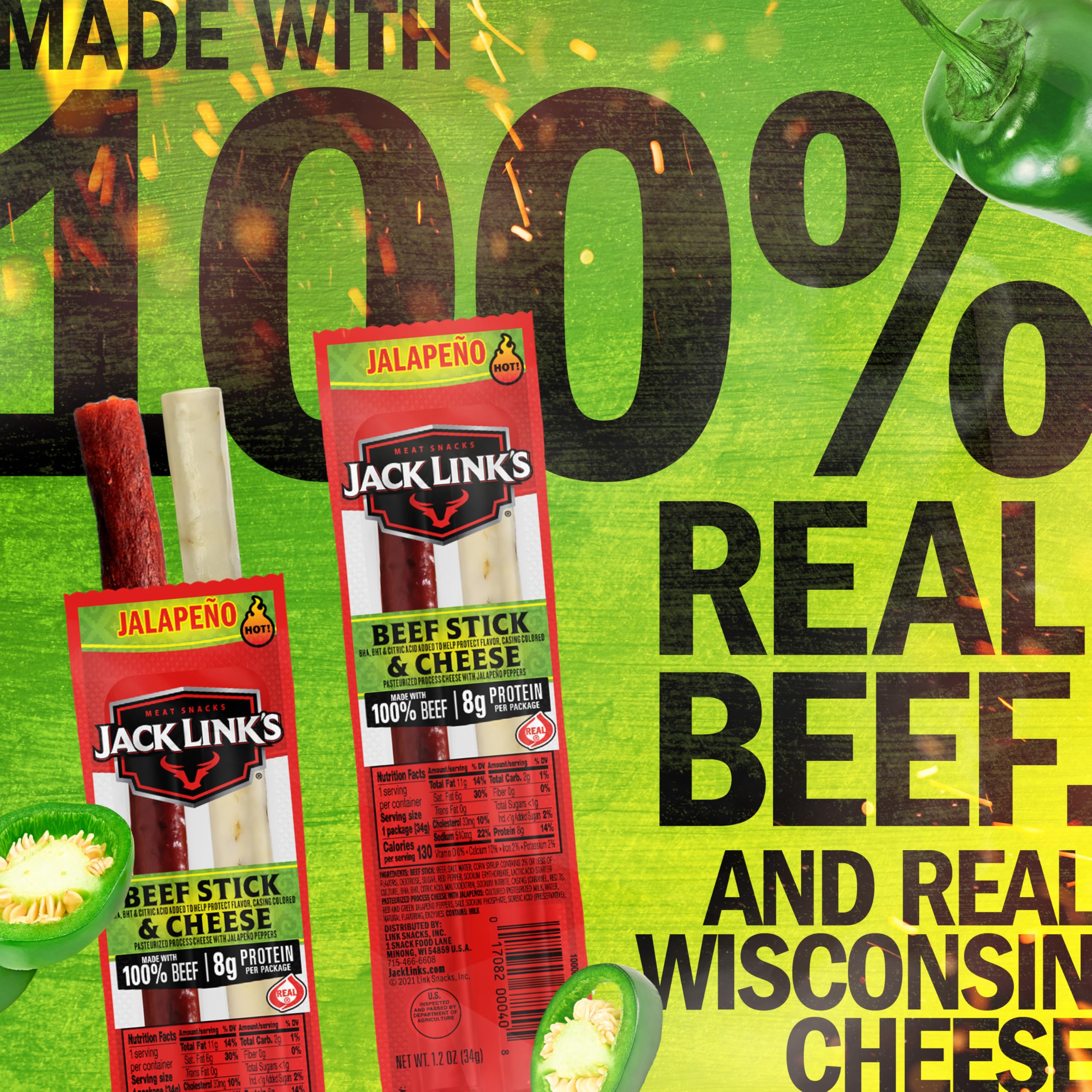 Ready-to-eat snack packs from Jack Link's for quick cravings.