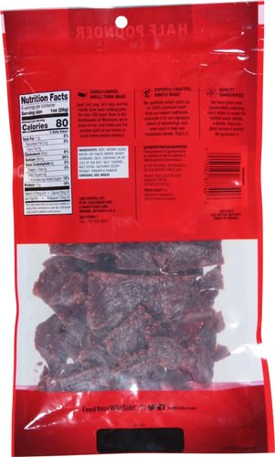 Jack Link's Teriyaki Beef Jerky in a hiking bag for adventures