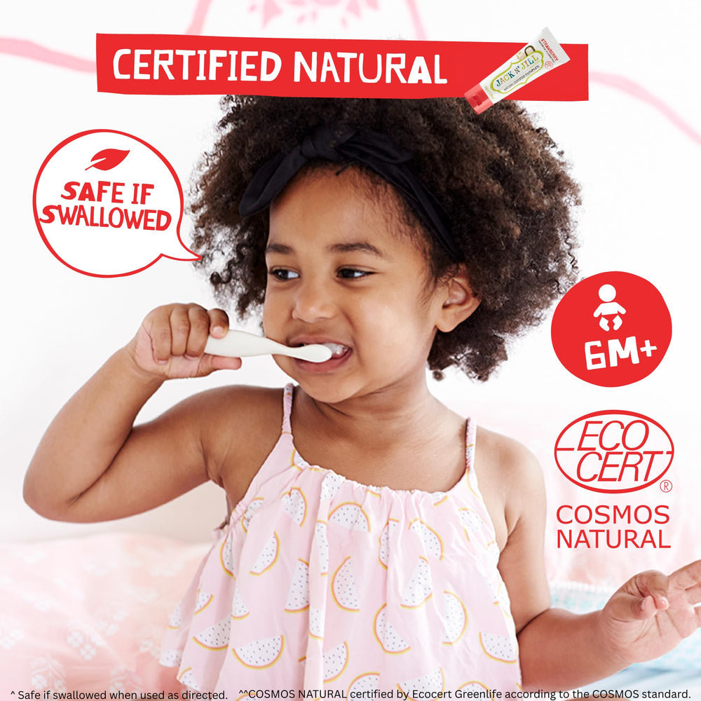 Jack N' Jill fluoride-free toothpaste for babies 6 months and up