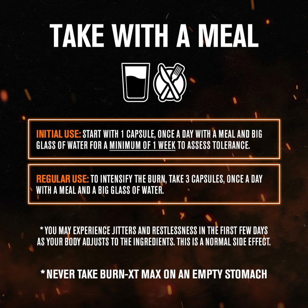 Jacked Factory Burn-XT Max serving size on bottle supports portion control