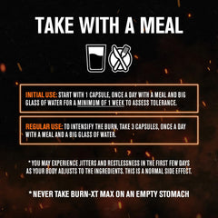Jacked Factory Burn-XT Max serving size on bottle supports portion control