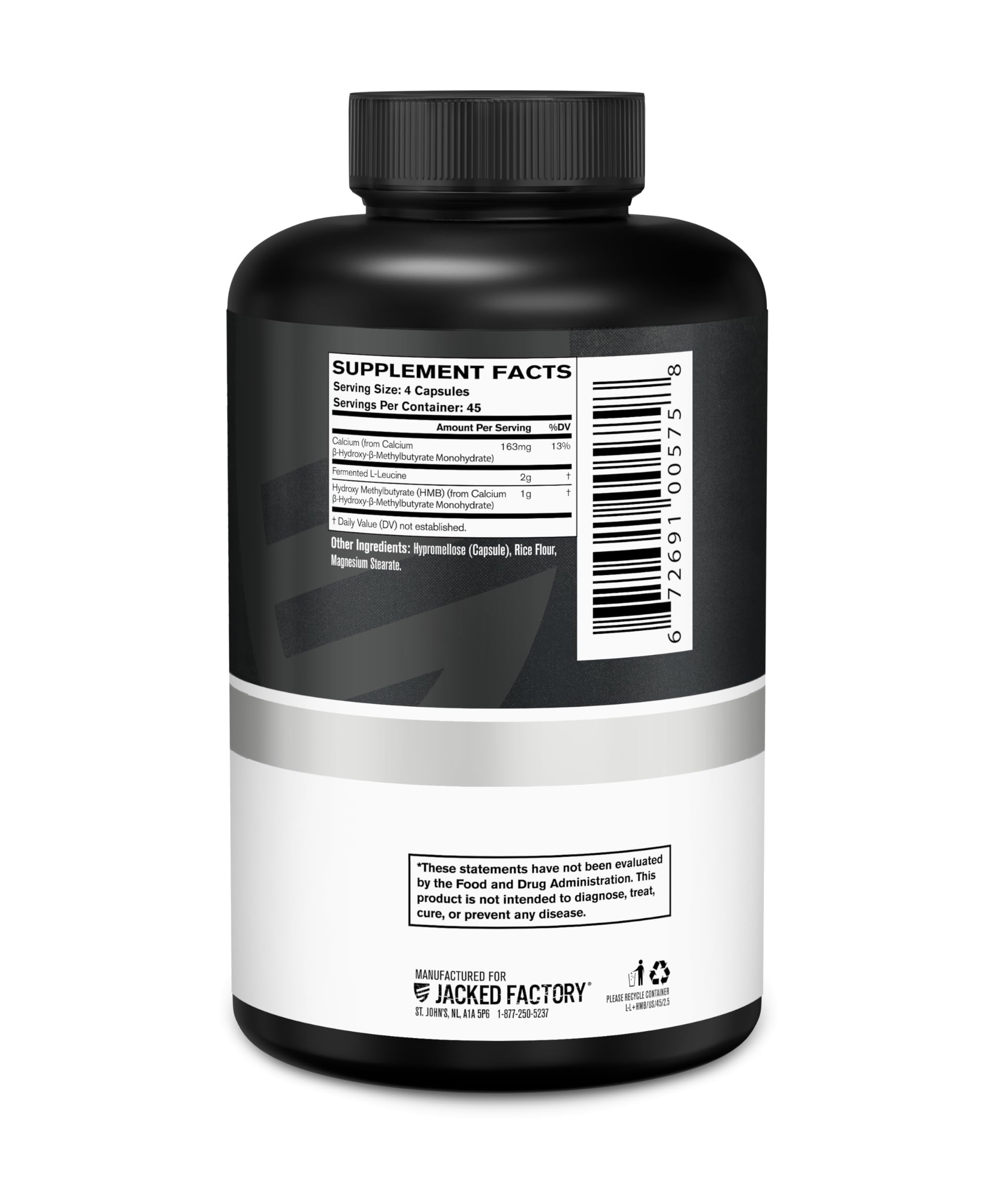 Clean label capsule supplement from Jacked Factory for daily use