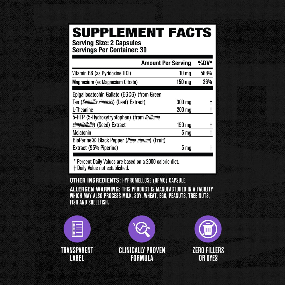 Packaging box of Lean PM showcasing natural ingredients and cgmp quality.