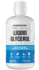 Jacked Factory Liquid Glycerol bottle pour for improved hydration and pumps.