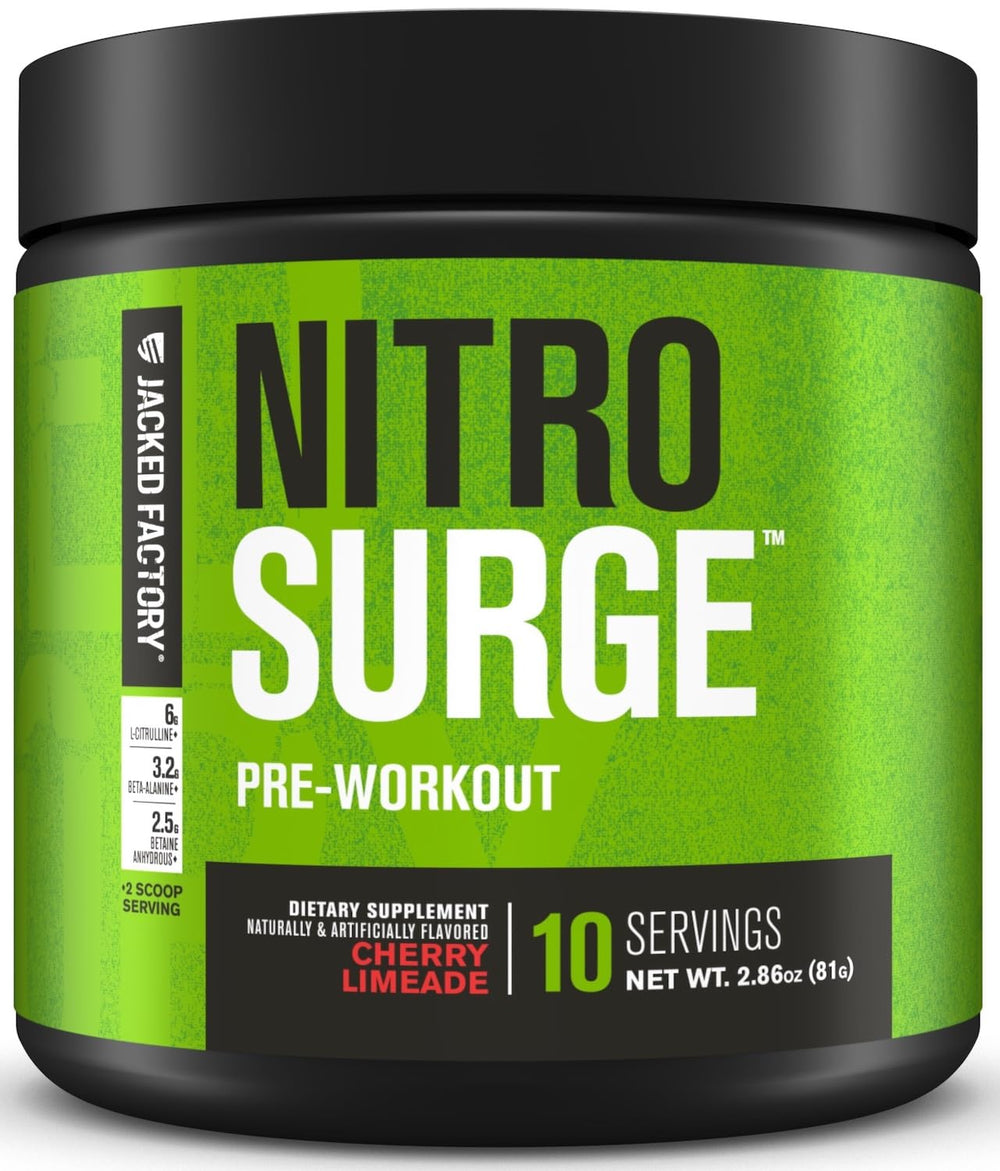 Jacked Factory Nitrosurge bottle pour for smooth training energy