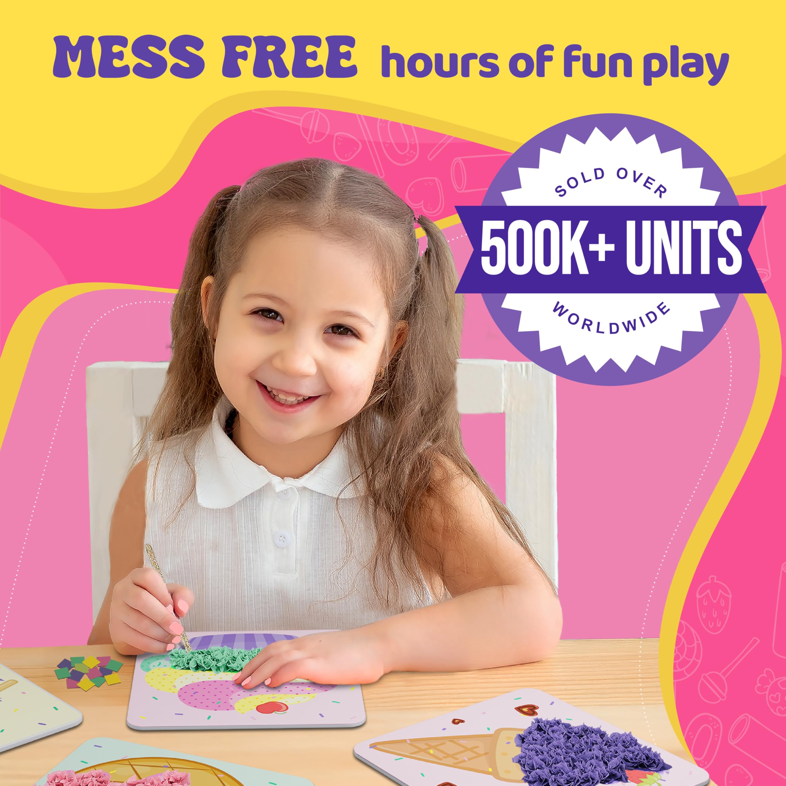jackinthebox Poke Poke Art fabric squares enable easy, colorful customization for young creators