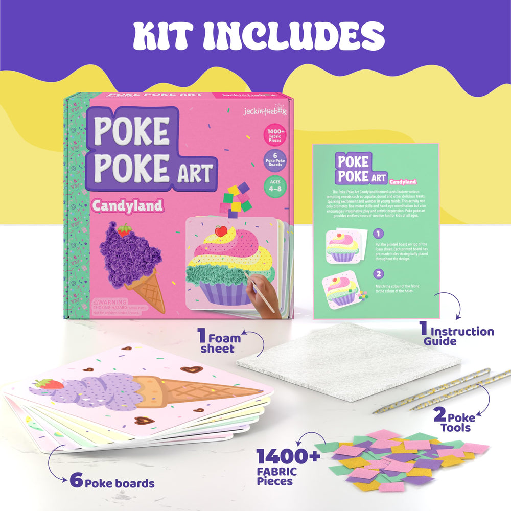 jackinthebox Poke Poke Art instruction manual guides simple setup and use