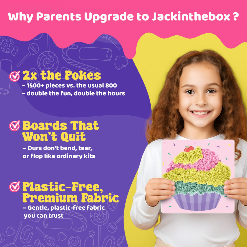 jackinthebox Poke Poke Art poke-in sticks enable precise fabric placement