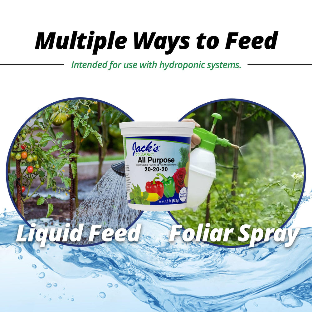 Jack's Classic micronutrients support overall plant health and steady growth.