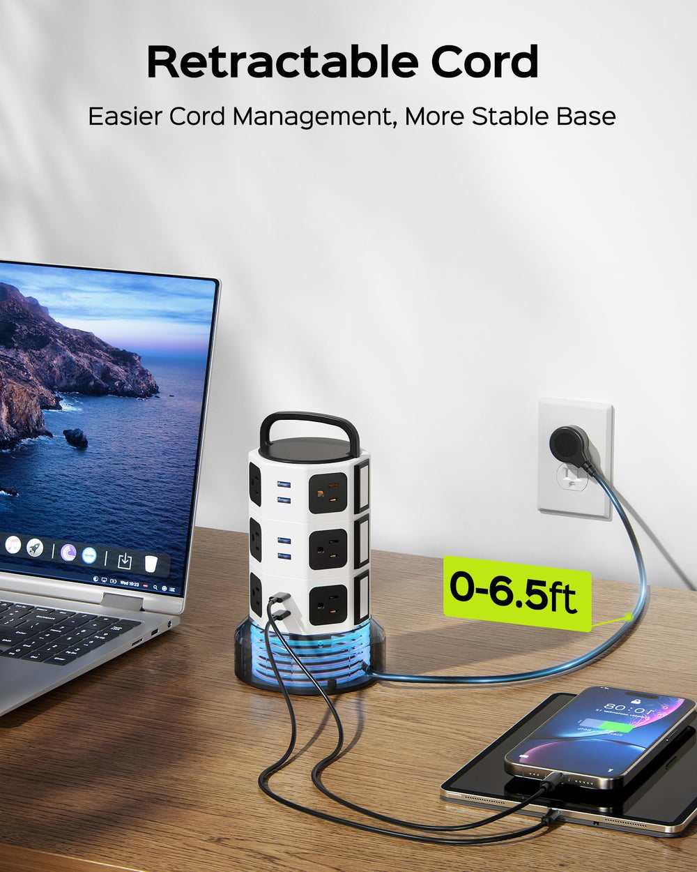 JACKYLED surge protector highlights 1050J protection for connected gear