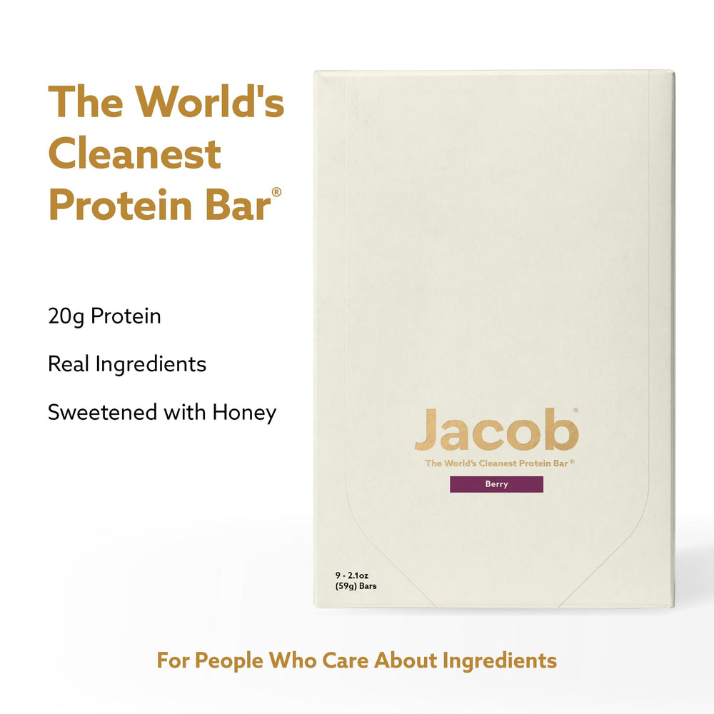 Jacob Bar Mixed Berry close-up reveals real fruit flavors and a soft, chewy texture.