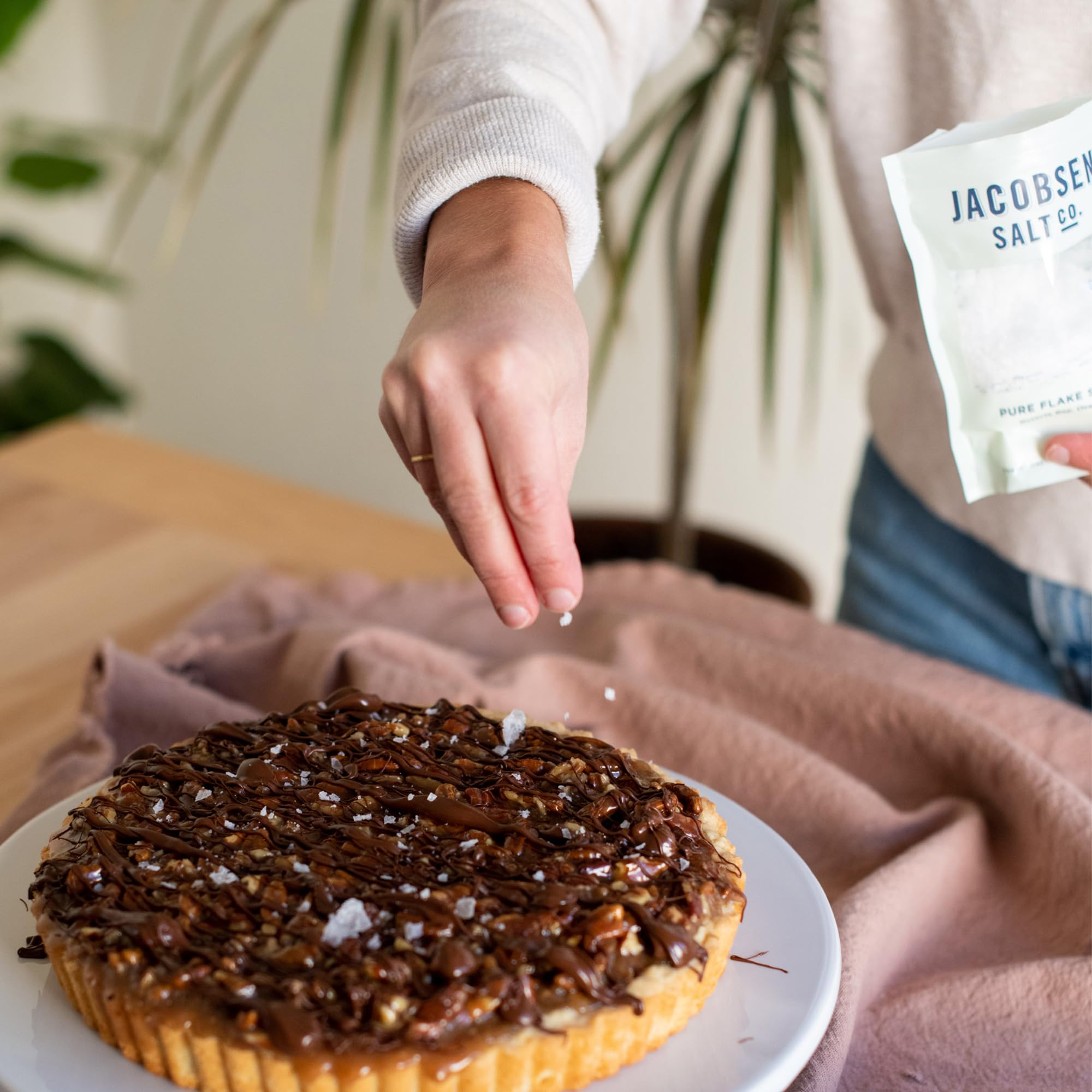 Jacobsen Salt Co. Finishing flakes on dishes add savory and sweet balance.