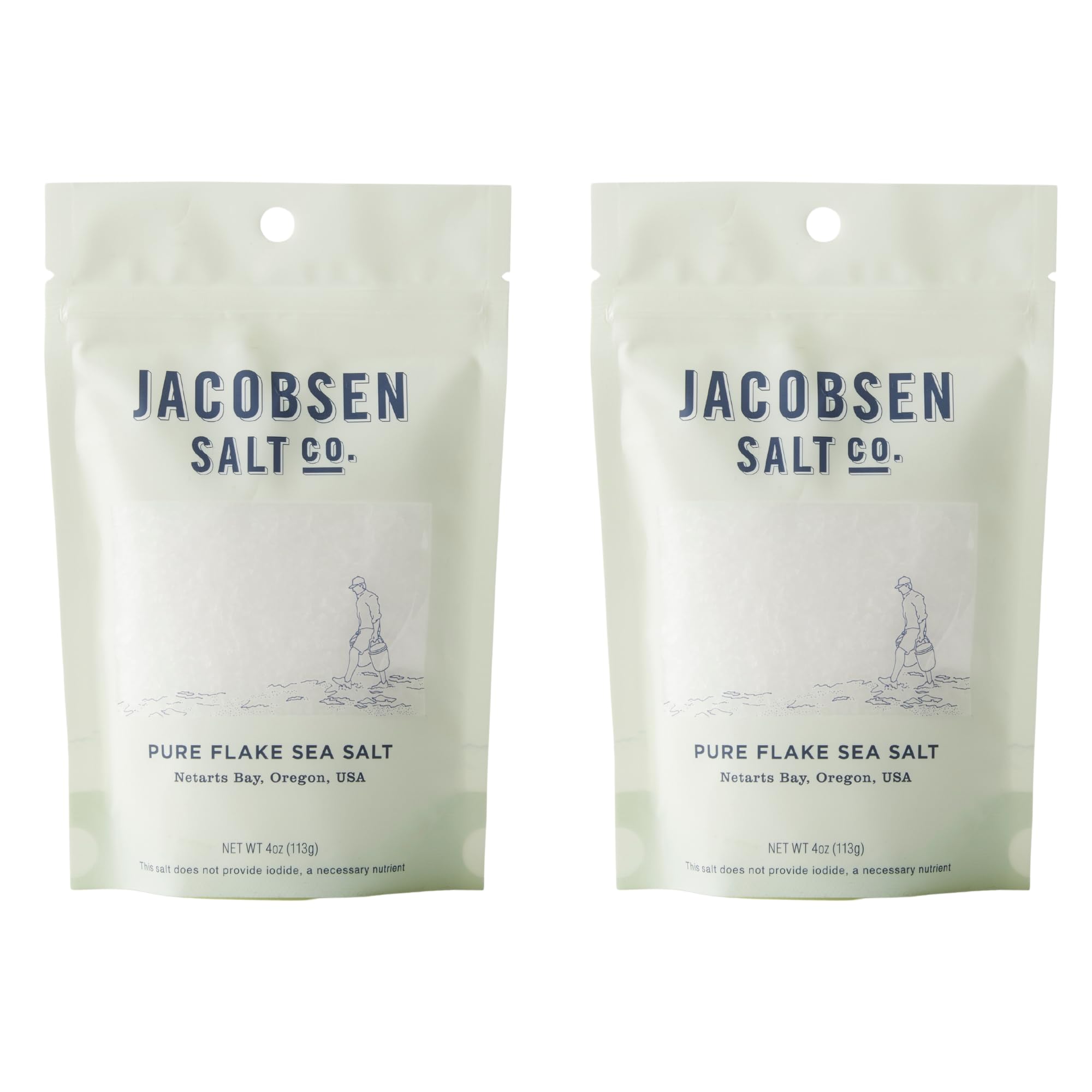 Jacobsen Salt Co. Pure Flake Sea Salt crystals finishing dish for vibrant flavors.