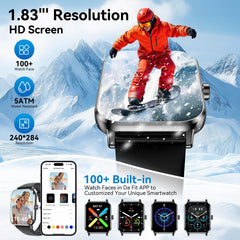 Jacoosa Smart Watch with Bluetooth calling for hands-free communication.