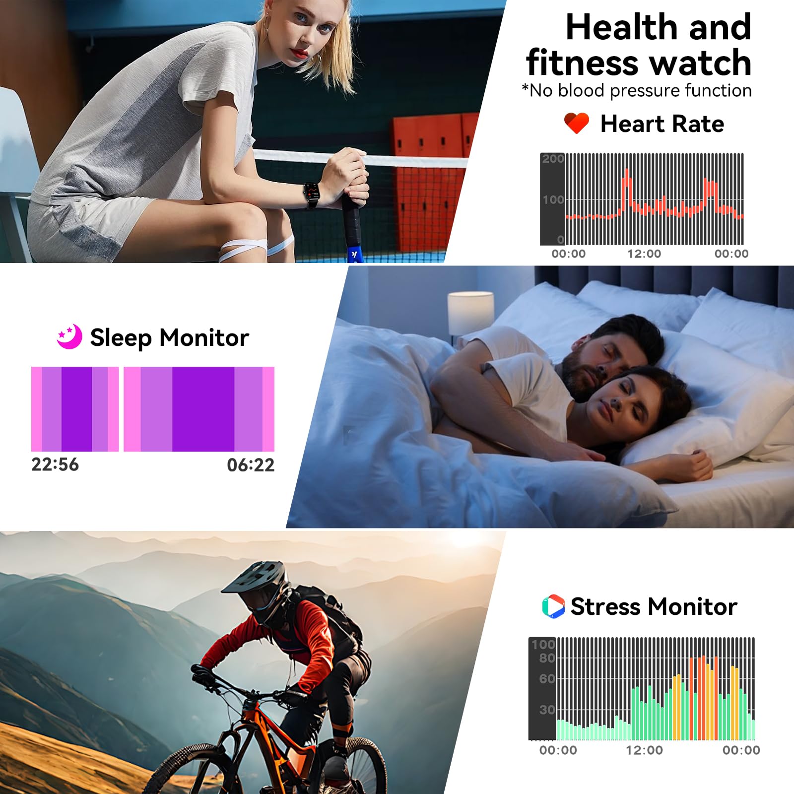 Jacoosa Smart Watch tracks health and sleep for better routines.