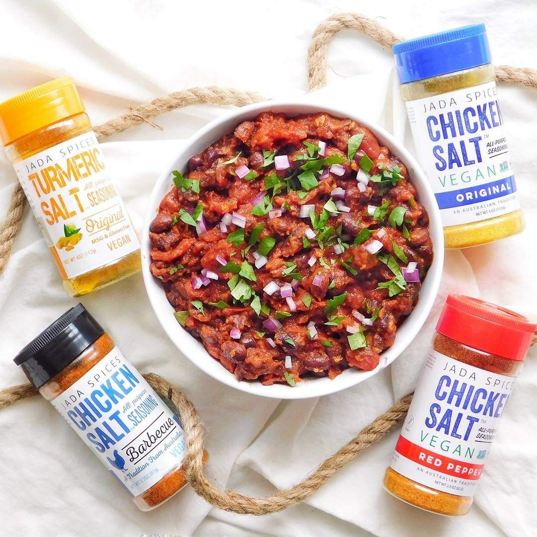 JADA Spices Chicken Salt Original bbq-rub use enhances grilled meats