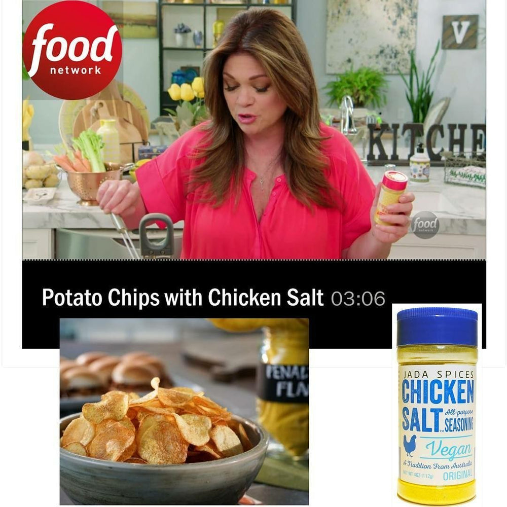 JADA Spices Chicken Salt Original label highlights clean ingredients and paleo-friendly appeal