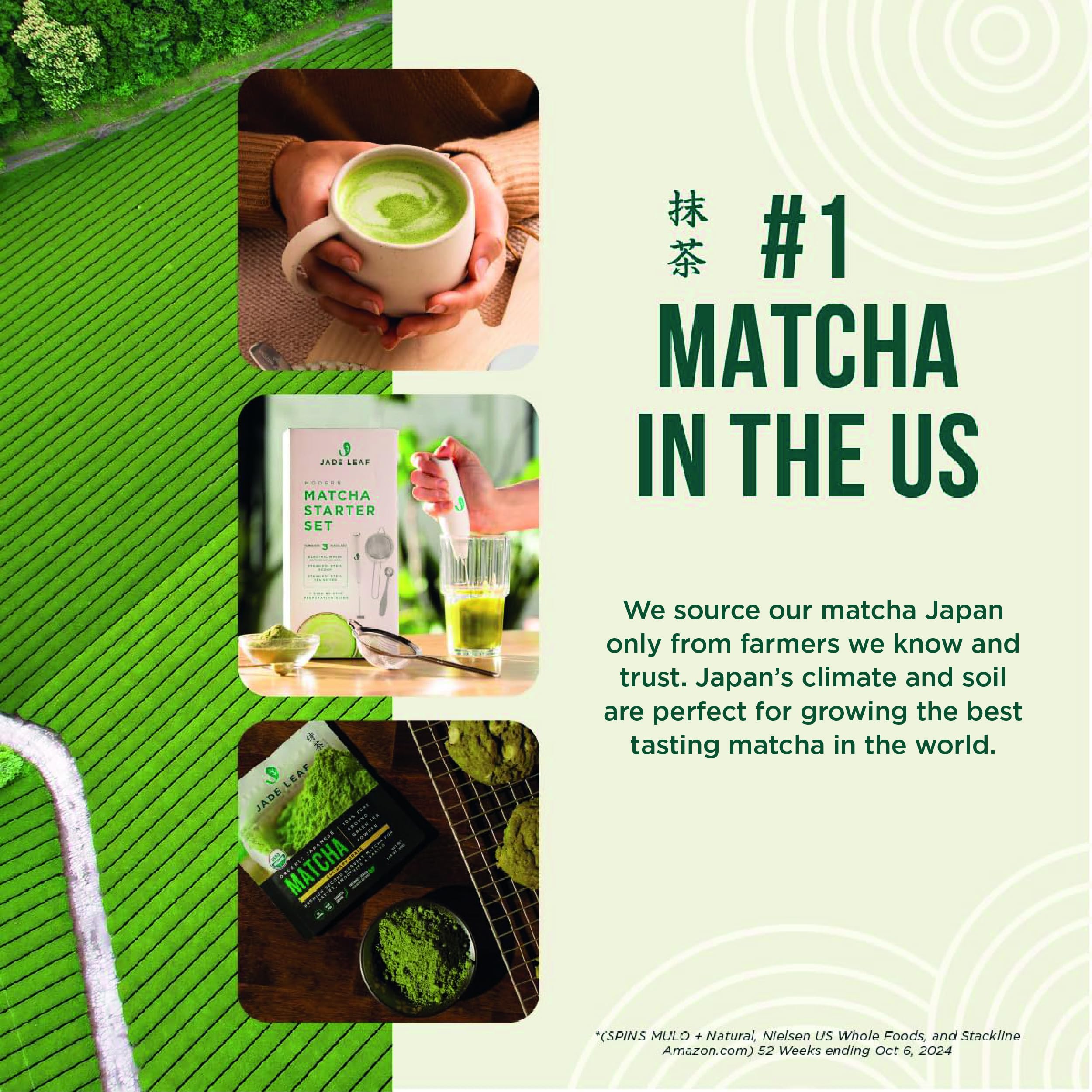 Jade Leaf roasted hojicha powder closeup rich aroma