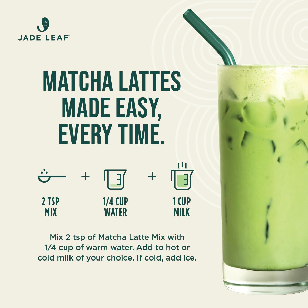 Jade Leaf latte powder scoop demonstrating precise measurement.