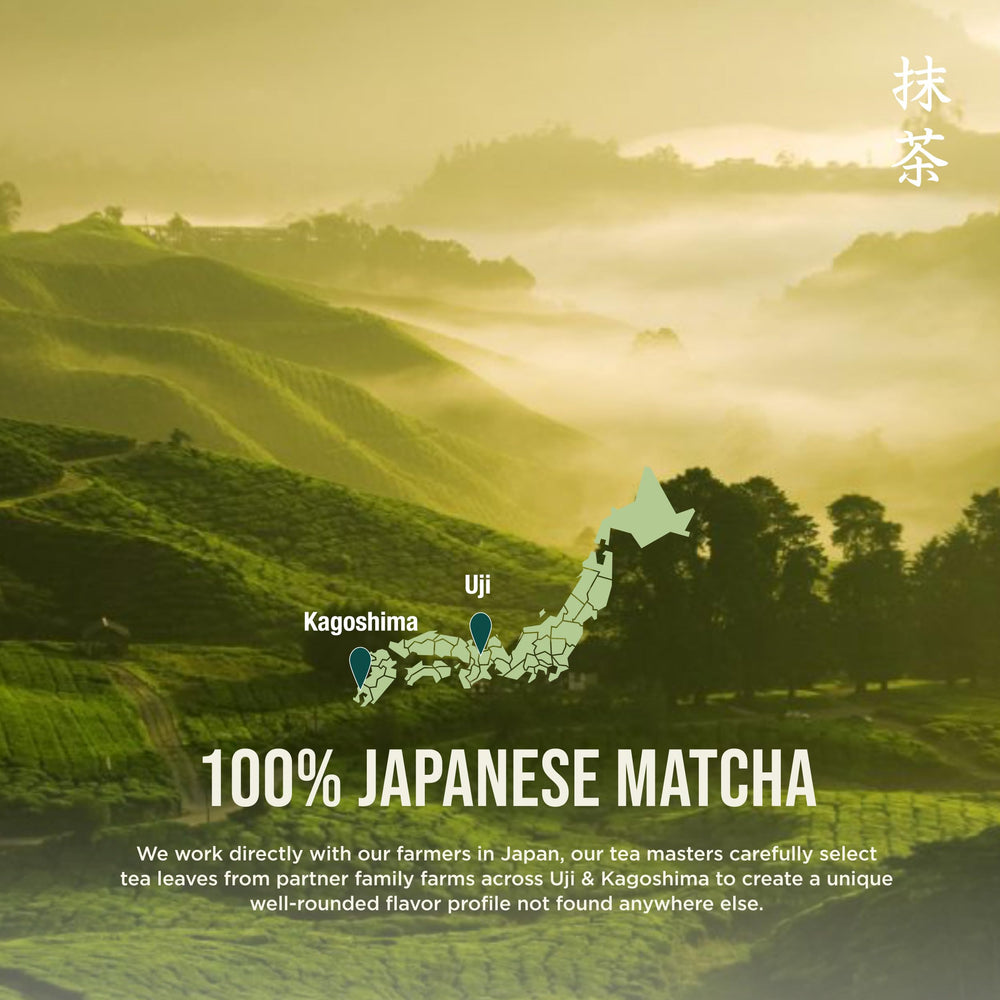 Jade Leaf Matcha cup with foam illustrating focus-friendly ritual