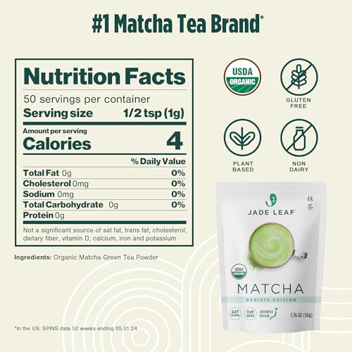 Jade Leaf Matcha first harvest vibrant green powder ready for whisking