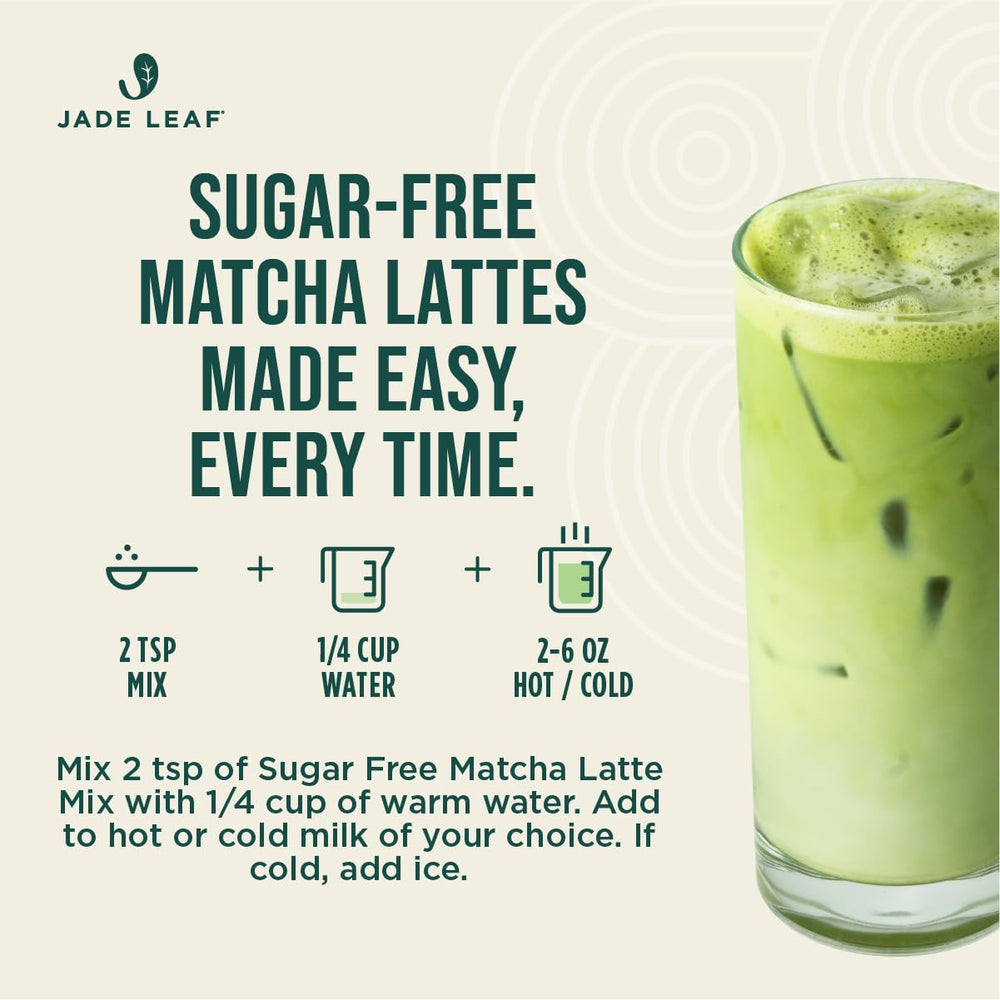 Foamy latte prepared with Jade Leaf, showcasing cafe-style texture in a glass