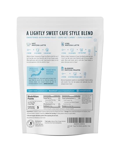 Jade Leaf Matcha latte mix dissolves smoothly with a frother to prevent clumps
